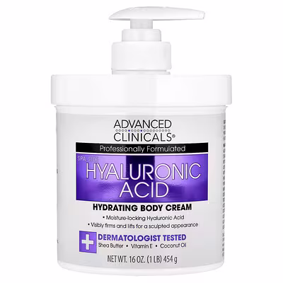 Advanced Clinicals, Hyaluronic Acid Hydrating Body Cream