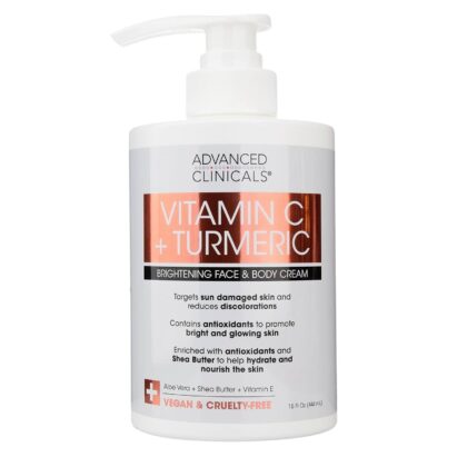Advanced Clinicals Vitamin C + Turmeric Cream