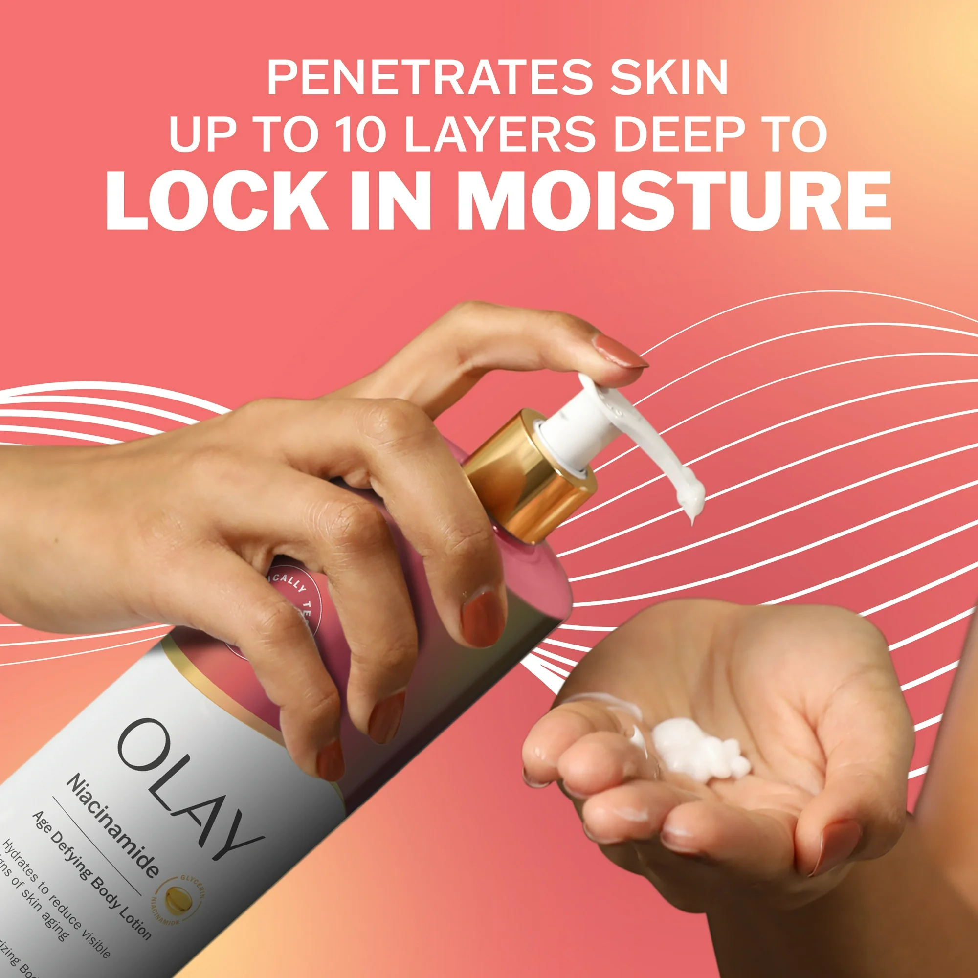 Olay Age Defying Body Lotion with Niacinamide, 17 fl Oz Olay Age Defying Body Lotion with Niacinamide, 17 fl Oz - Image 4