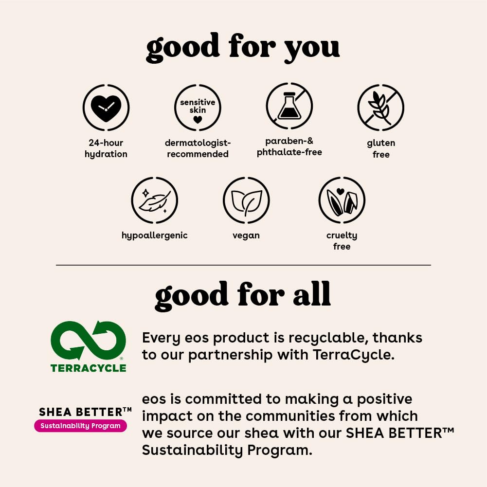 EOS, Shea Better™, 24H Moisture Body Lotion, Vanilla Cashmere , 16 fl oz (473 ml) EOS, Shea Better™, 24H Moisture Body Lotion, Vanilla Cashmere , 16 fl oz (473 ml) - Image 4