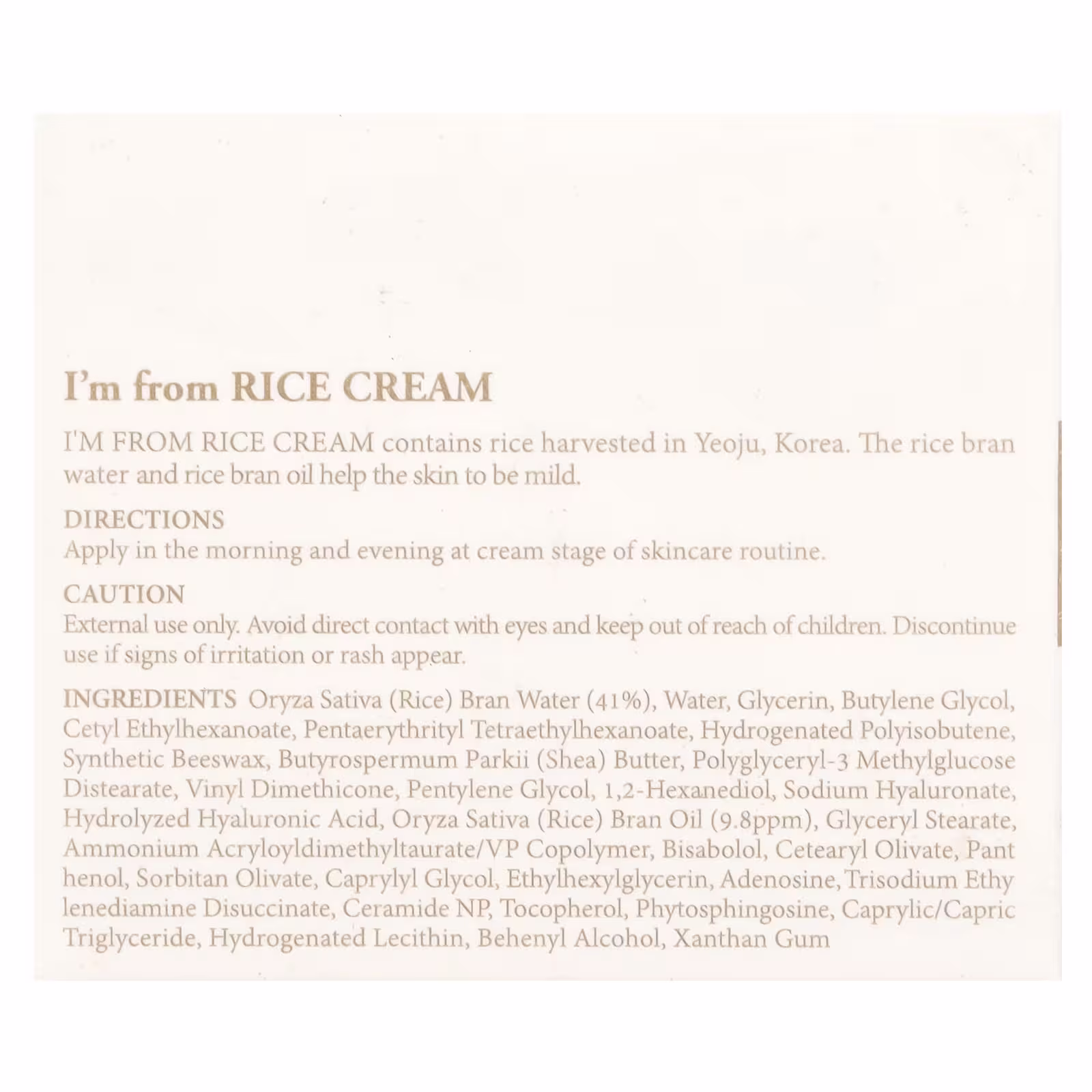 I'm From, Rice Cream, 1.76 oz I'm From, Rice Cream, 1.76 oz - Image 3