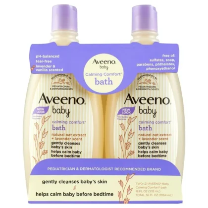 Aveeno Baby Calming Comfort Bath Wash 18 fl. oz., pk of 2