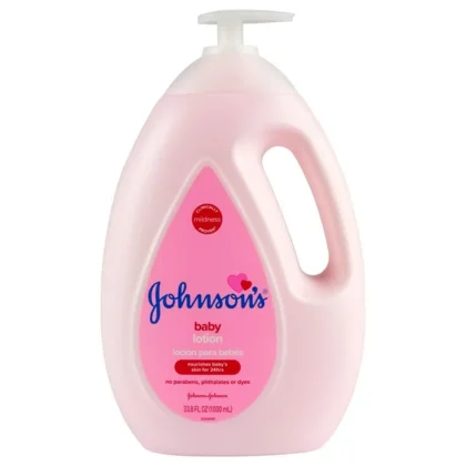 Johnson's Moisturizing Pink Baby Lotion with Coconut Oil, 33.8 fl. oz.