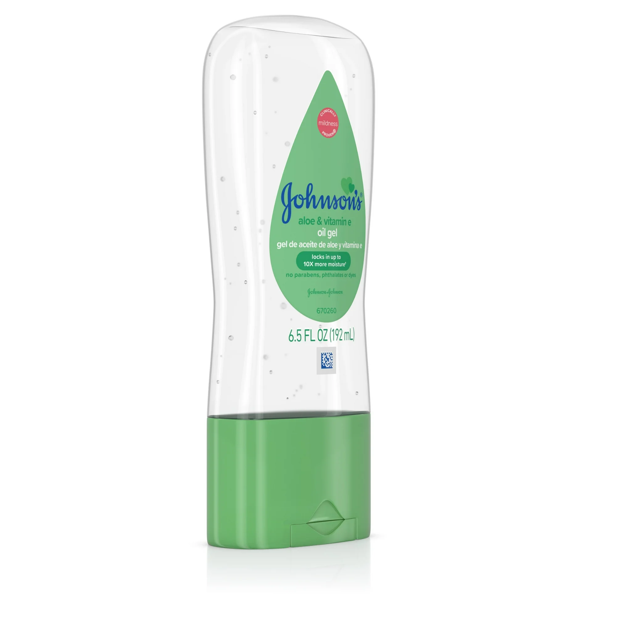 Johnson's Baby Oil Gel with Aloe Vera & Vitamin E, Hypoallergenic Baby Skin Care, 6.5 fl. oz Johnson's Baby Oil Gel with Aloe Vera & Vitamin E, Hypoallergenic Baby Skin Care, 6.5 fl. oz - Image 3