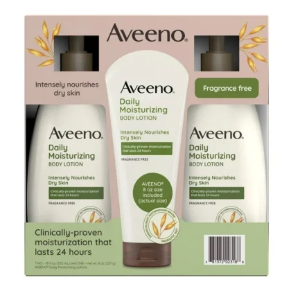 Aveeno Daily Moisturizing Body Lotion Set of 3