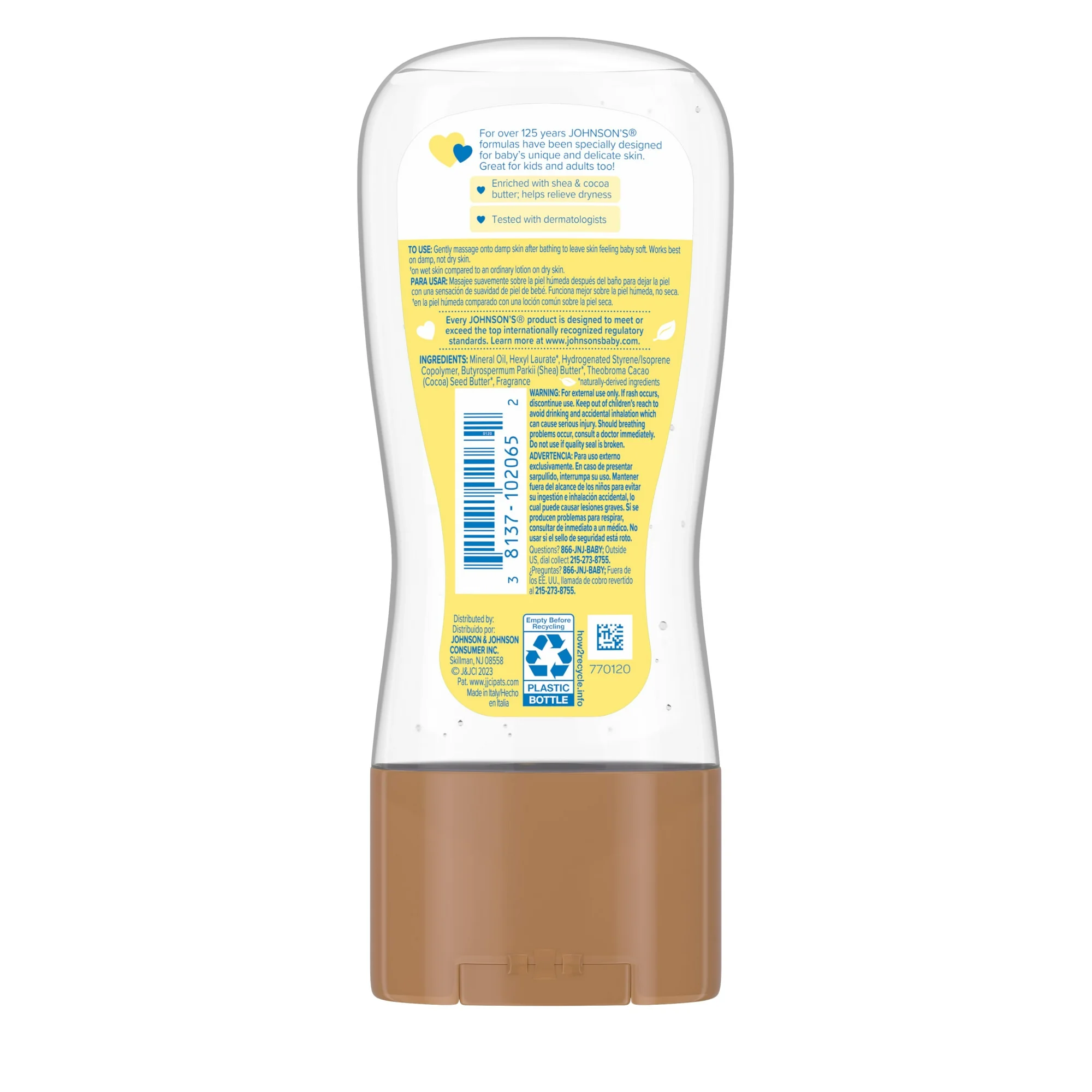 Johnson's Baby Body Moisturizing Oil Gel with Shea & Cocoa Butter, Nourishes, 6.5 fl oz Johnson's Baby Body Moisturizing Oil Gel with Shea & Cocoa Butter, Nourishes, 6.5 fl oz - Image 2
