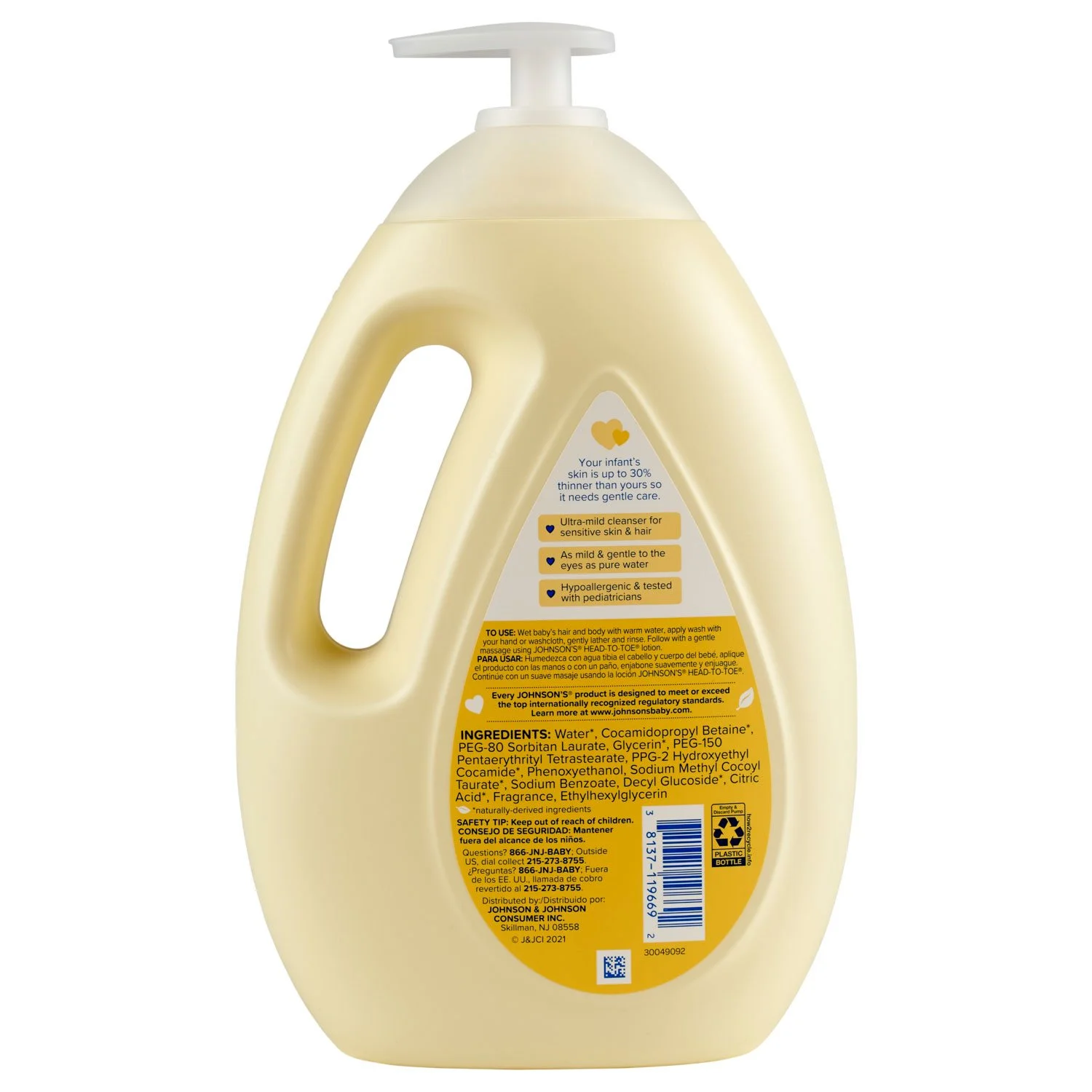 Johnson's Head-To-Toe Wash & Shampoo, 33.8 fl. oz. Johnson's Head-To-Toe Wash & Shampoo, 33.8 fl. oz. - Image 3