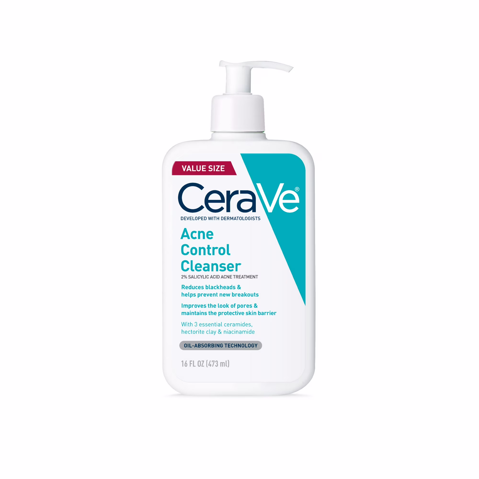 CeraVe Acne Control Face Cleanser with 2% Salicylic Acid