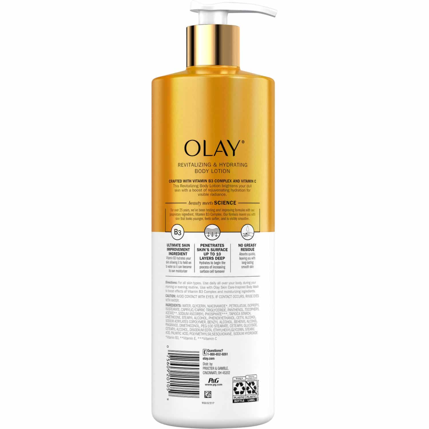 Olay Revitalizing & Moisturizing Hand & Body Lotion with Vitamin C 20 oz - Image 2